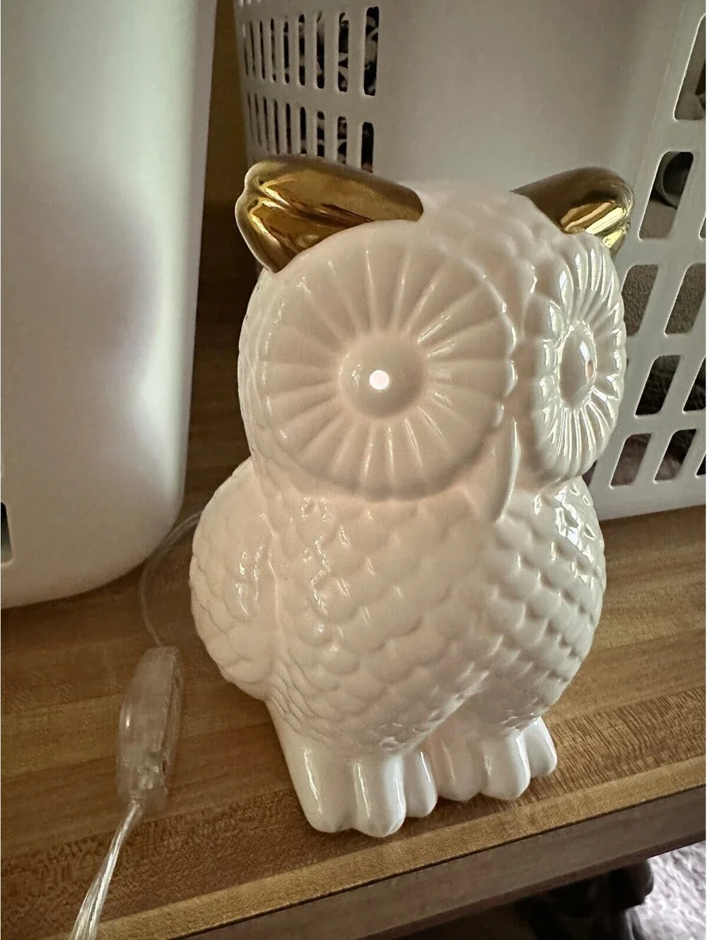 EUC Pottery Barn Kids Ceramic Owl Nightlight